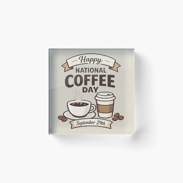 Item preview, National Coffee Day September 29th  designed and sold by ZanyPaintbrush.