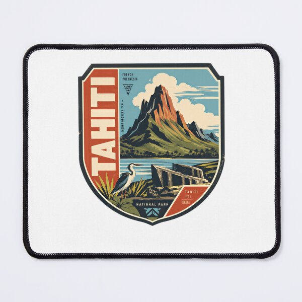 Item preview, Tahiti French Polynesia Mount Orohena National Park Travel Souvenir designed and sold by Star3NowForMe.