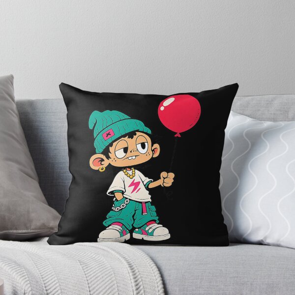 Item preview, Chill Urban Kid Holding Red Balloon designed and sold by Creatby7030.