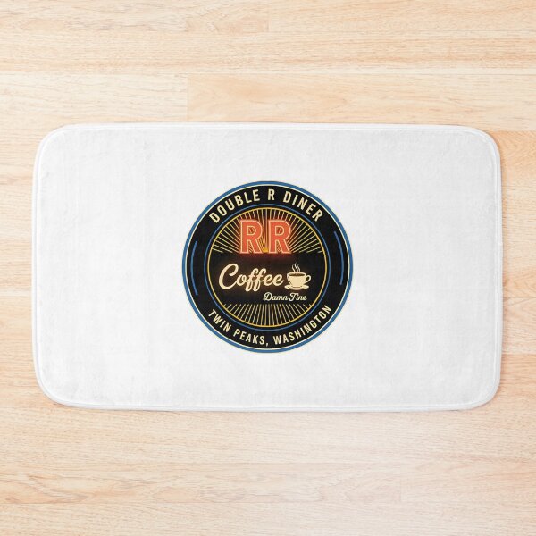 Item preview, Twin Peaks Double R Diner Retro Neon Sign Aesthetic Coffee Lover Coffee Shop Washington State Circular Emblem Graphic | Best Buy designed and sold by kaiyiieast.