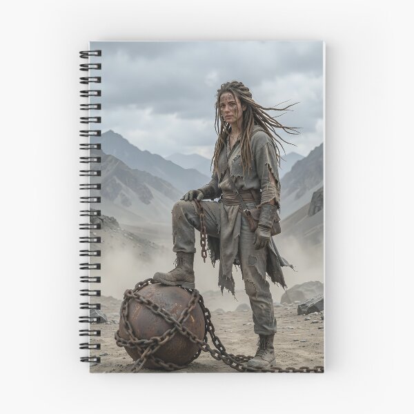 Item preview, Prisoners with broken chains in the post-apocalypse designed and sold by VoidVeilStudio.