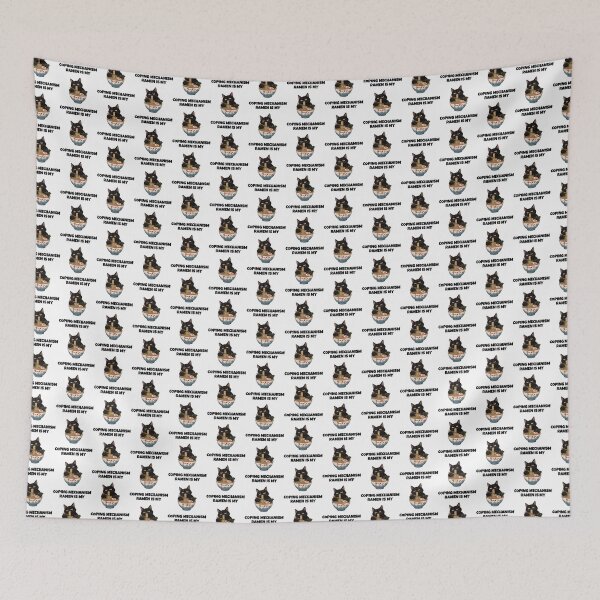 Item preview, Ramen Is My Coping Mechanism – Funny Black Cat designed and sold by H-Tsvetkova.