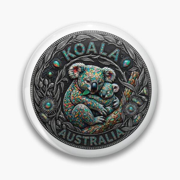 Item preview, Koala mother with baby mosaic design Australia designed and sold by JVFotoArt.