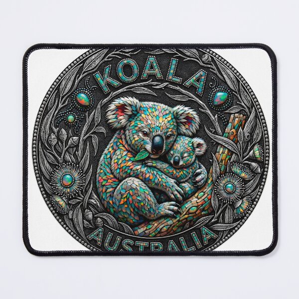 Item preview, Koala mother with baby mosaic design Australia designed and sold by JVFotoArt.