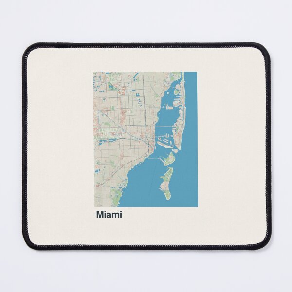 Item preview, Miami Minimalistic Map Art designed and sold by MapsNerd.