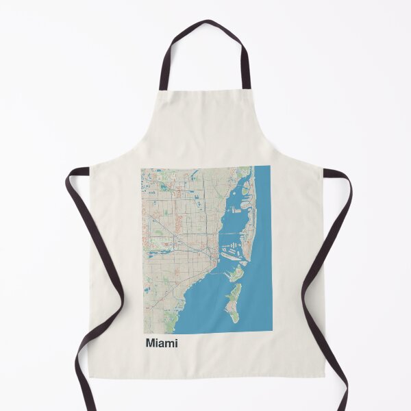 Item preview, Miami Minimalistic Map Art designed and sold by MapsNerd.