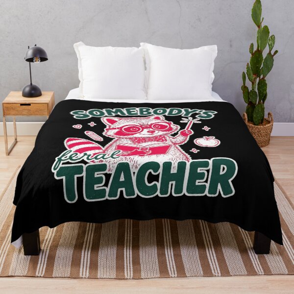 Item preview, Somebody's Feral Teacher Raccoon Teaching Funny School designed and sold by felixpalette.