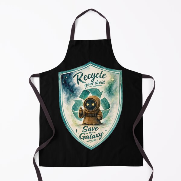 Item preview, Recycle Your Droid - Save the Galaxy - Sci-Fi Funny designed and sold by FrontierCosmic.
