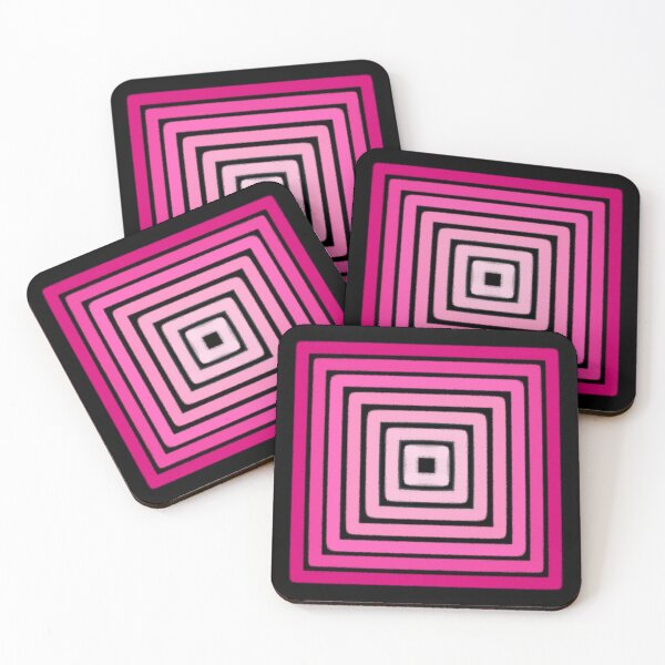 Item preview, Modern Magenta Nested Square Geometry - Vibrant Purple and Pink Palette designed and sold by LittleHappiness by Kamollak .