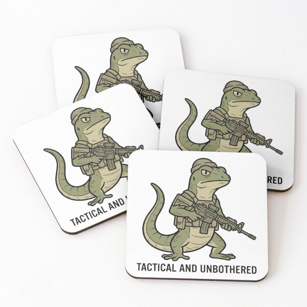 Item preview, Tactical Lizard Tactical And Unbothered Funny Gecko Beanie Military Gun Humor designed and sold by raedattia.