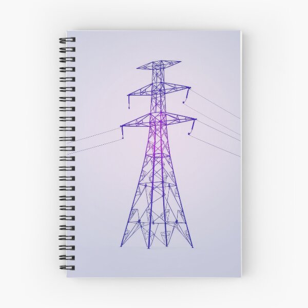 Item preview, Purple Electric Pylon Minimalist Gradient Silhouette designed and sold by Pylon-Bureau.