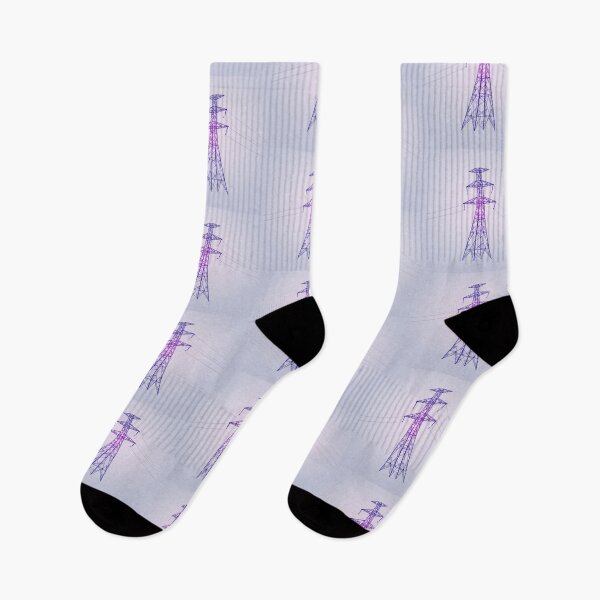 Item preview, Purple Electric Pylon Minimalist Gradient Silhouette designed and sold by Pylon-Bureau.