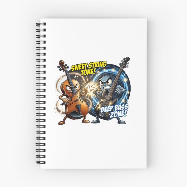Item preview, Violin Versus Bass Guitar Sound Battle Sticker designed and sold by Imaginarium of Chaos falcon88 .