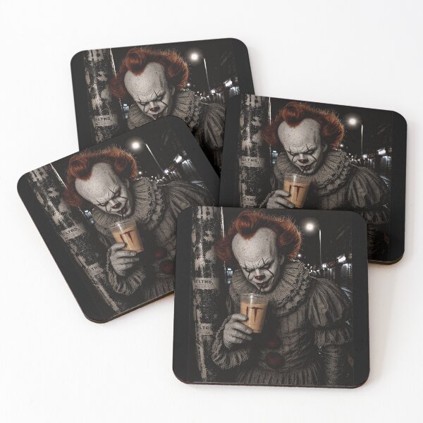 Item preview, Creepy Clown Coffee Lover Graphic designed and sold by MrDavidS59848.