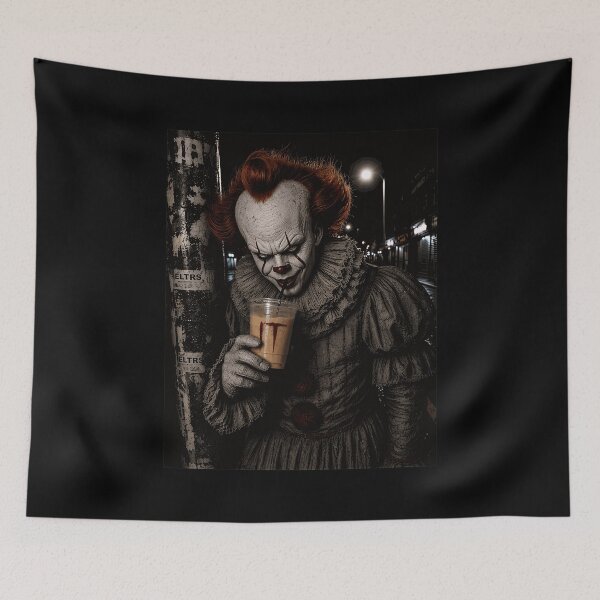 Item preview, Creepy Clown Coffee Lover Graphic designed and sold by MrDavidS59848.