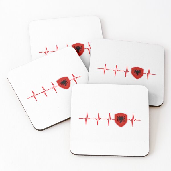 Item preview, Albania Heartbeat Flag designed and sold by moira-gooch.