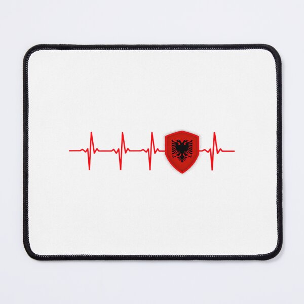 Item preview, Albania Heartbeat Flag designed and sold by moira-gooch.