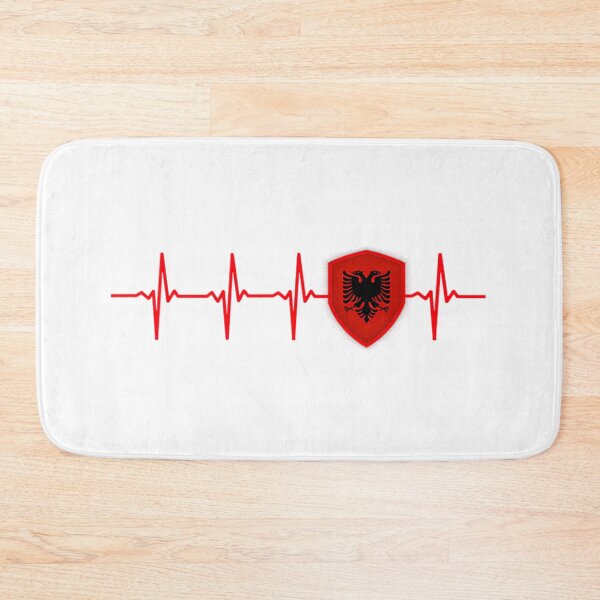 Item preview, Albania Heartbeat Flag designed and sold by moira-gooch.