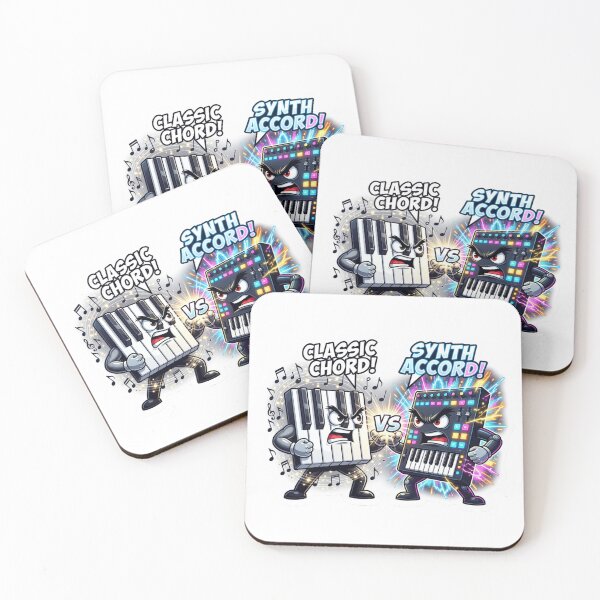 Item preview, Piano Keys Versus Synthesizer Sound Sticker designed and sold by Imaginarium of Chaos falcon88 .