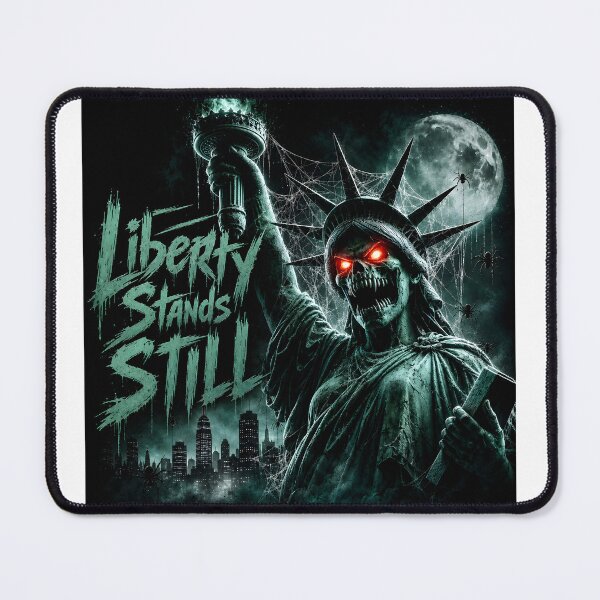 Item preview, Scary Statue of Liberty - Liberty Stands Still Horror Art designed and sold by HorrorWorldWeb.