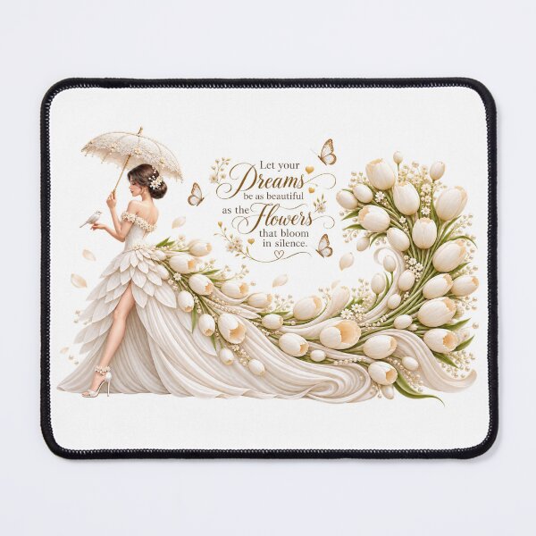 Item preview, Elegant Tulip Dream Woman Art designed and sold by Reshmakhan.