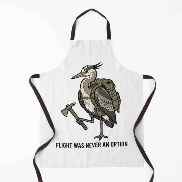 Item preview, Tactical Heron Flight Was Never An Option Funny Great Blue Heron Tomahawk Axe Humor designed and sold by raedattia.