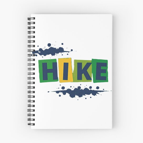 Item preview, HIKE Cool Tone Ransom Note Outdoor Typography designed and sold by GabeMountainArt.