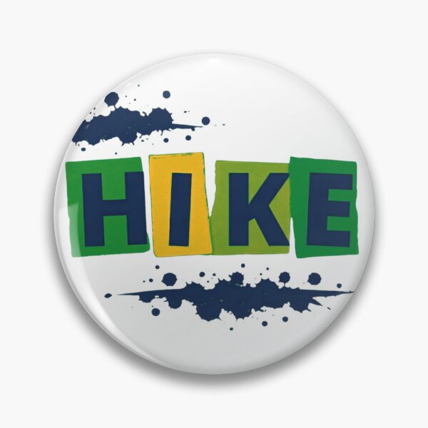 Item preview, HIKE Cool Tone Ransom Note Outdoor Typography designed and sold by GabeMountainArt.