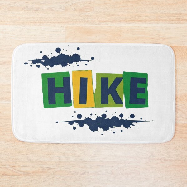 Item preview, HIKE Cool Tone Ransom Note Outdoor Typography designed and sold by GabeMountainArt.