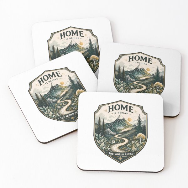 Item preview, Home Is Behind, the World Ahead - Lonely Mountain Fantasy designed and sold by FrontierCosmic.