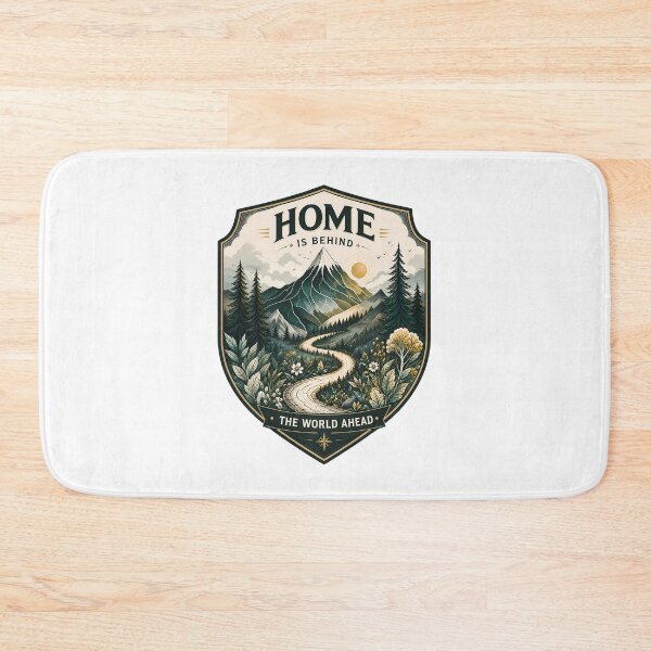 Item preview, Home Is Behind, the World Ahead - Lonely Mountain Fantasy designed and sold by FrontierCosmic.