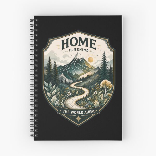 Item preview, Home Is Behind, the World Ahead - Lonely Mountain Fantasy designed and sold by FrontierCosmic.