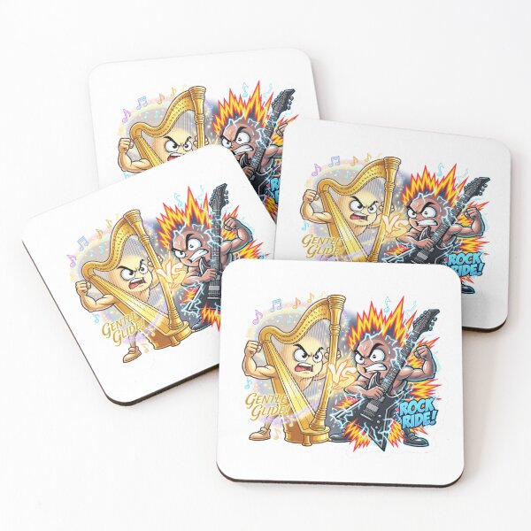 Item preview, Golden Harp Versus Electric Guitar Sound Sticker designed and sold by Imaginarium of Chaos falcon88 .
