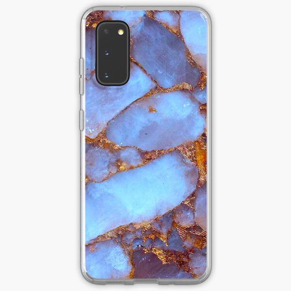 Blue Quartz and Gold Samsung Galaxy Soft Case