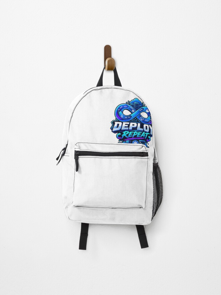 Thumbnail 1 of 3, Backpack, Deploy Repeat DevOps Engineer Design designed and sold by LUM3RA.