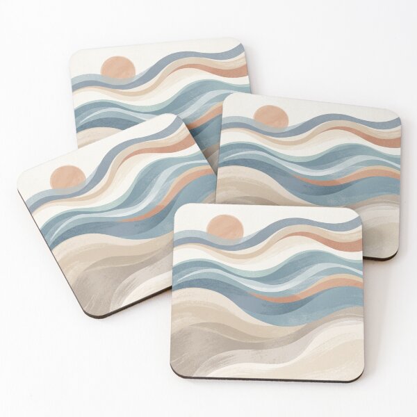 Item preview, Waves & Sky Abstract designed and sold by Cerys-GS.