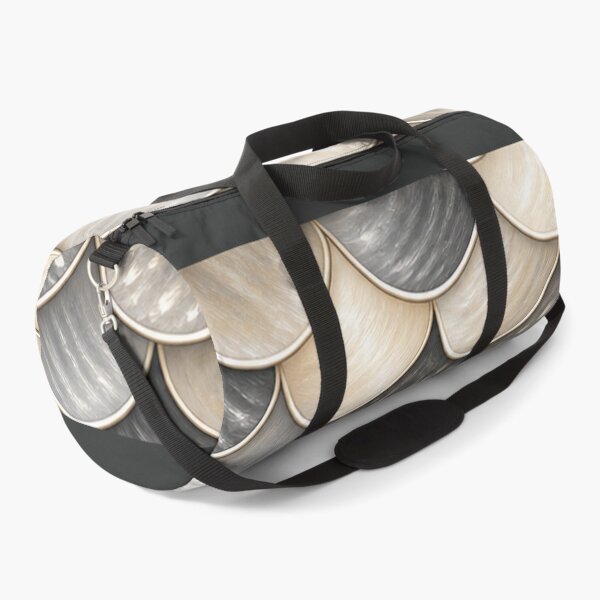 Item preview, Neutral Fish Scales– Cream, Silver Grey & Charcoal designed and sold by annenambiro.