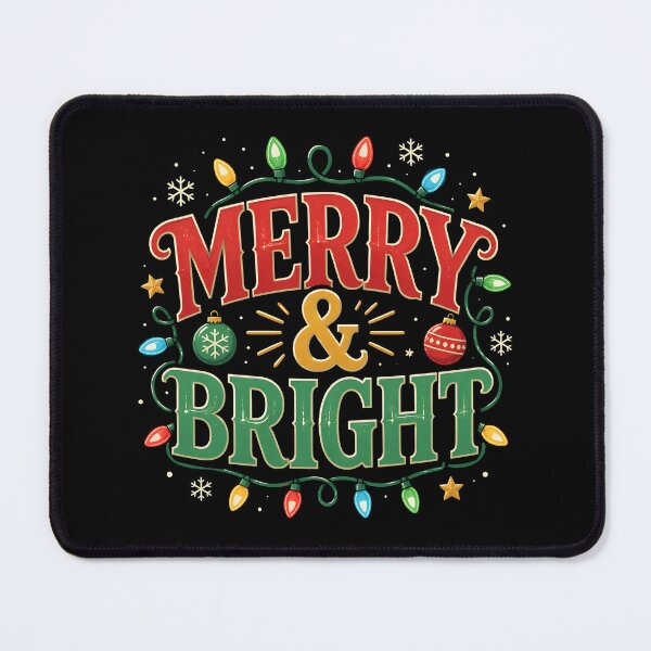 Item preview, Merry and Bright Christmas Lights Festive Holiday Design designed and sold by KristenosNehk.