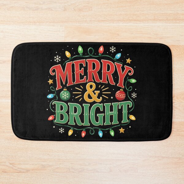 Item preview, Merry and Bright Christmas Lights Festive Holiday Design designed and sold by KristenosNehk.