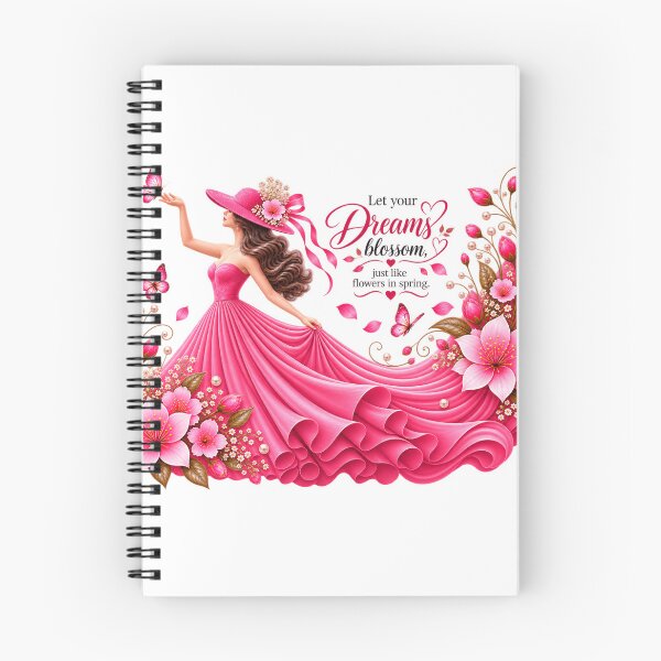 Item preview, Pink Floral Woman Dreams Bloom designed and sold by Reshmakhan.