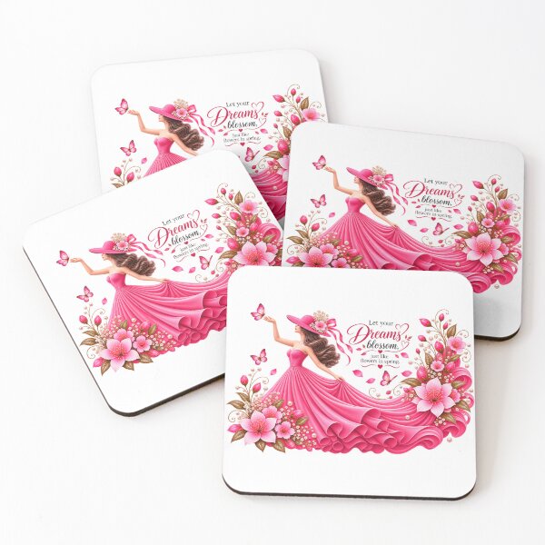 Item preview, Pink Floral Woman Dreams Bloom designed and sold by Reshmakhan.