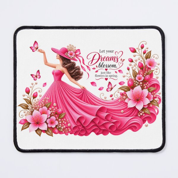 Item preview, Pink Floral Woman Dreams Bloom designed and sold by Reshmakhan.