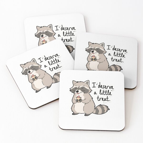 Item preview, I Deserve A Little Treat - Cute Racoon designed and sold by milana-baca.