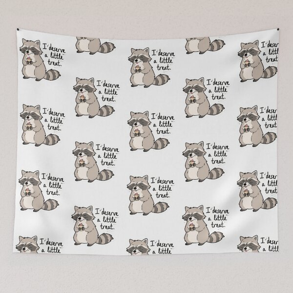Item preview, I Deserve A Little Treat - Cute Racoon designed and sold by milana-baca.