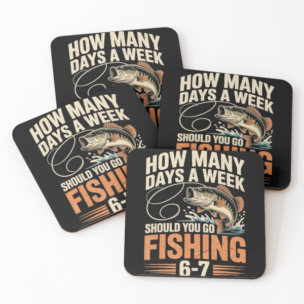 Item preview, How Many Days A Week Should You Go Fishing 6-7 Fisherman Angler Fishing Hobby designed and sold by CharlieConon.