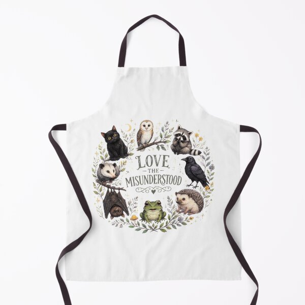 Item preview, Love The Misunderstood Gothic Animals Bat Crow Cat Frog designed and sold by felixpalette.