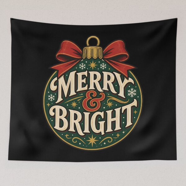 Item preview, Vintage Merry and Bright designed and sold by KristenosNehk.