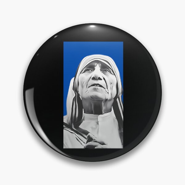 Item preview, Mother Teresa Portrait Blue designed and sold by maskystoreid.