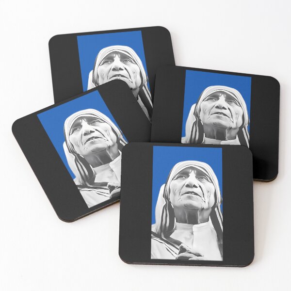 Item preview, Mother Teresa Portrait Blue designed and sold by maskystoreid.