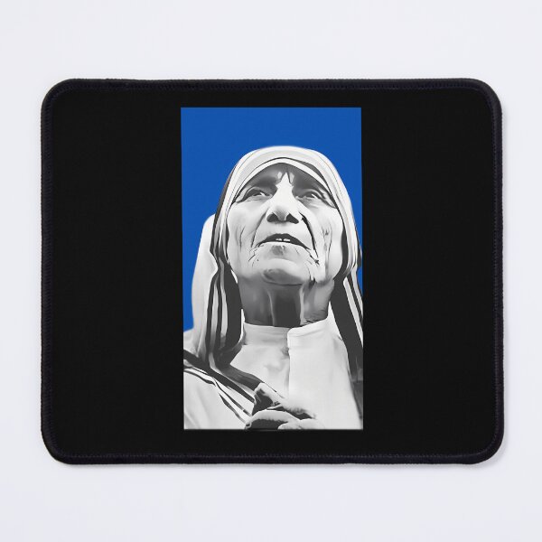 Item preview, Mother Teresa Portrait Blue designed and sold by maskystoreid.